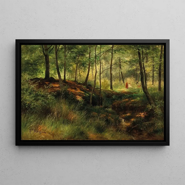 Theodor Blache - Picking Berries in a Forest in the Summer.webp