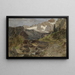 Gosaumühle med Dachstein - Theodor von Hermann — indrammet kunstværk på væggen