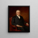 Portrait af reverend Nathaniel A. Hyde - Theodore Clement Steele — indrammet kunstværk på væggen