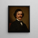 Portrait af en mand - Theodore Clement Steele — indrammet kunstværk på væggen