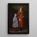 Les enfants Pierce - Theodore Clement Steele — indrammet kunstværk på væggen
