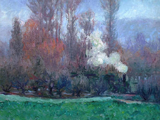 Le Train à Giverny - Theodore Earl Butler — visning af kunstværket