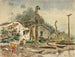 Vue de Wrangell, Alaska, en 1884 - Theodore J. Richardson — visning af kunstværket