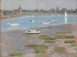 Theodore Robinson - Low Tide Riverside Yacht Club.webp