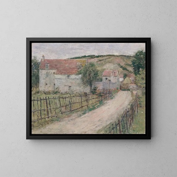 Le Vieux Moulin - Theodore Robinson — indrammet kunstværk på væggen
