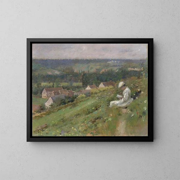 La vallée d'Arconville - Theodore Robinson — indrammet kunstværk på væggen