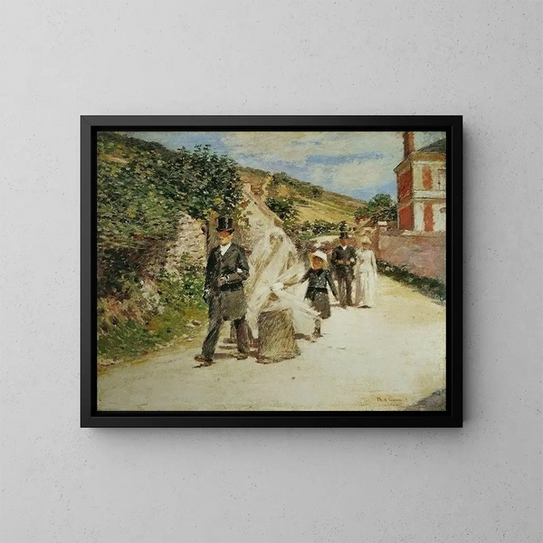 La Marche nuptiale - Theodore Robinson — indrammet kunstværk på væggen