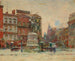 Monument de Washington à Union Square en hiver - Theodore Robinson — visning af kunstværket