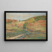 Vermont-bakken - Theodore Robinson — indrammet kunstværk på væggen