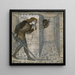 Thésée og Minotauren i labyrinten - Sir Edward Coley Burne-Jones — indrammet kunstværk på væggen