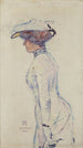 Silhouette af Madame Georges i Ambleteuse - Théo van Rysselberghe — visning af kunstværket