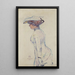 Silhouette af Madame Georges i Ambleteuse - Théo van Rysselberghe — indrammet kunstværk på væggen