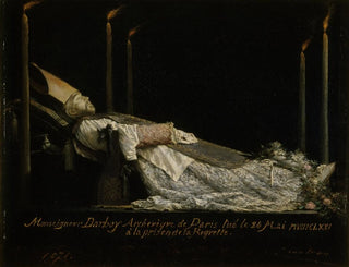 Thobald Chartran - Monseigneur Darboy 18131871 archevque de Paris expos aprs sa mort.webp