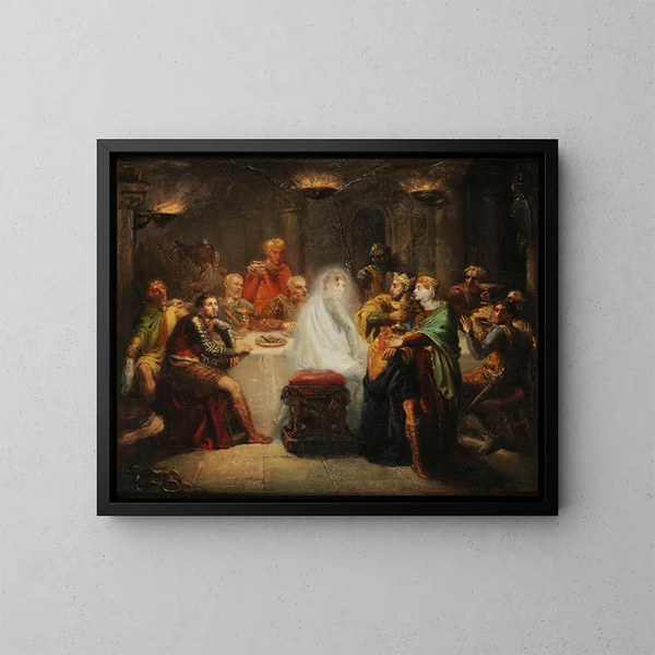 Le spectre de Banquo - Théodore Chassériau — indrammet kunstværk på væggen