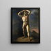 Académie d'homme nu au glaive - Théodore Géricault — indrammet kunstværk på væggen