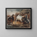 Chevaux de combat - Théodore Géricault — indrammet kunstværk på væggen