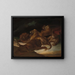 Løver i et bjerglandskab - Théodore Géricault — indrammet kunstværk på væggen