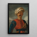 Portrait af mameluk - Théodore Géricault — indrammet kunstværk på væggen