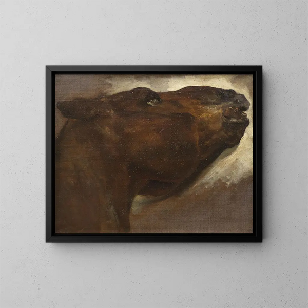 Studie af en død hest - Théodore Géricault — indrammet kunstværk på væggen