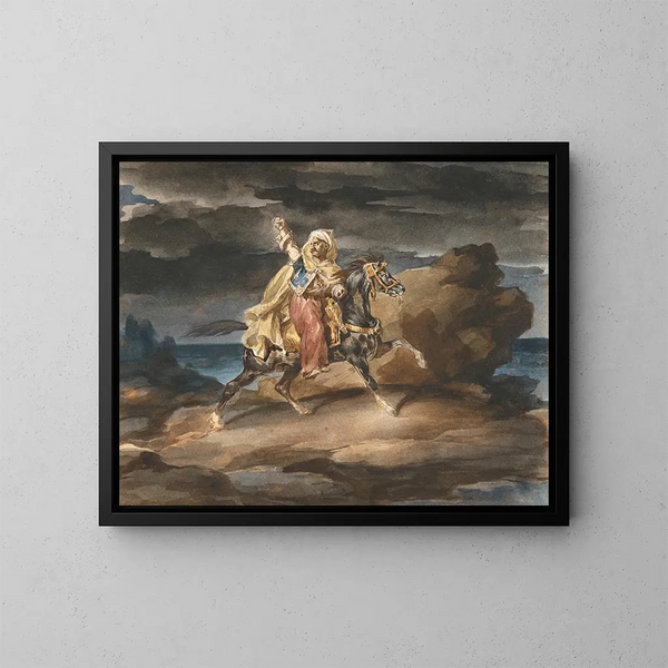 Le Giaour - Théodore Géricault — indrammet kunstværk på væggen