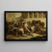 La Course des Chevaux Sans Cavalier - Théodore Géricault — indrammet kunstværk på væggen