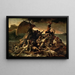 Le Radeau de la Méduse - Théodore Géricault — indrammet kunstværk på væggen