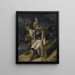 The Wounded Cuirassier Study Le Cuirassier blessé quittant le feu esquisse - Théodore Géricault — indrammet kunstværk på væggen