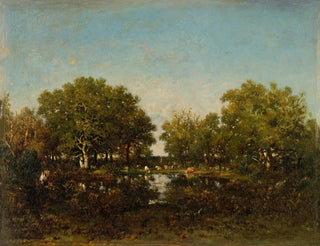 La mémoire de la piscine de la forêt de Chambord - Théodore Rousseau — visning af kunstværket