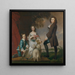 Thomas 1740-1825 og Martha Neate 1741 efter 1795 med sin værge Thomas Needham - Sir Joshua Reynolds — indrammet kunstværk på væggen