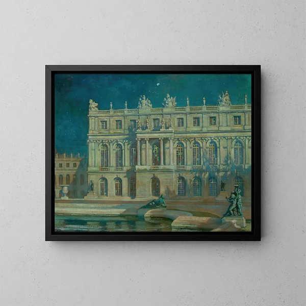 Nocturne i Versailles - Thomas Alexander Harrison — indrammet kunstværk på væggen