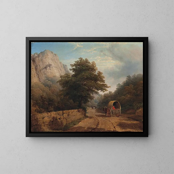 High Tor, Matlock, Derbyshire - Thomas Baker — indrammet kunstværk på væggen