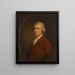 Portræt af Francis Steward 1743-1798 Borgmester i Weymouth og Melcombe Regis - Thomas Beach — indrammet kunstværk på væggen