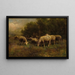 Moutons au Pâturage - Thomas Bigelow Craig — indrammet kunstværk på væggen