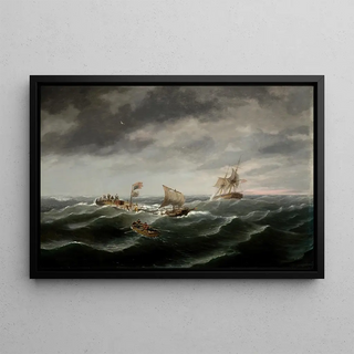 Thomas Birch - Loss of the Schooner John S Spence of Norfolk Virginia 2d viewRescue of the Survivors.webp
