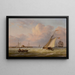 Port of Philadelphia - Thomas Birch — indrammet kunstværk på væggen