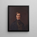 Selvportræt af Thomas Buchanan Read - Thomas Buchanan Read — indrammet kunstværk på væggen
