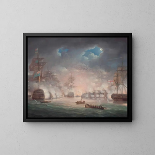 Thomas Buttersworth - The Bombardment Of Algiers 27 August 1816.webp
