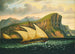 Felucca ved Gibraltar - Thomas Chambers — visning af kunstværket
