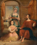 Kristus i Martas og Maria's hus - Thomas Clement Thompson — visning af kunstværket