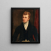 Portrait af Michael Banim 1796-1874 Forfatter - Thomas Clement Thompson — indrammet kunstværk på væggen