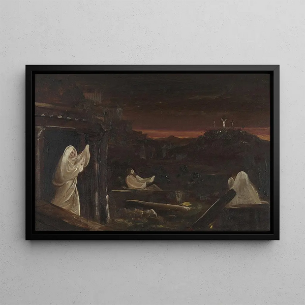 Morts se Levant des Tombes - Thomas Cole — indrammet kunstværk på væggen