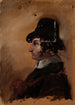 Mand med hat - Thomas Cole — visning af kunstværket