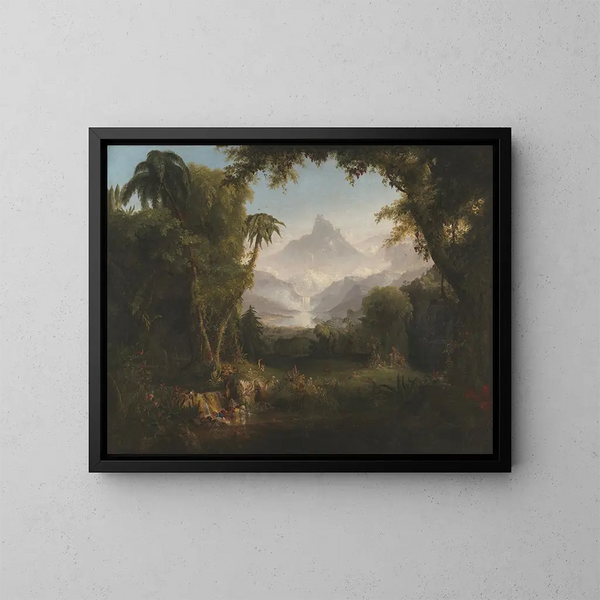Le Jardin d'Éden - Thomas Cole — indrammet kunstværk på væggen