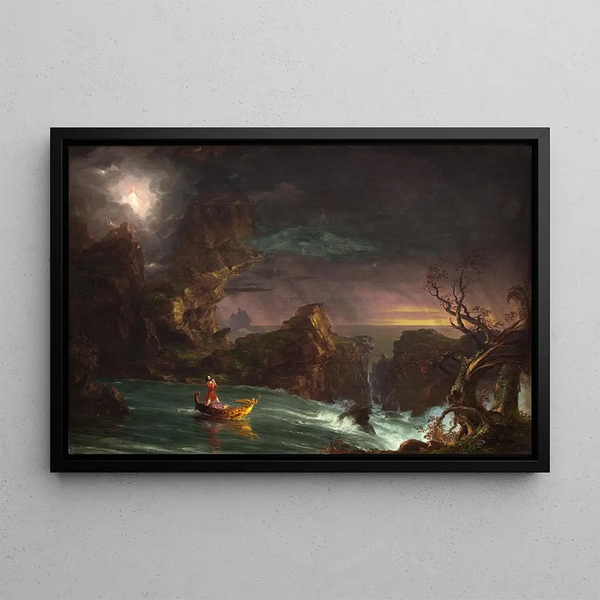 Le Voyage de la vie: l'âge adulte - Thomas Cole — indrammet kunstværk på væggen