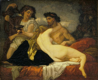 Horace og Lydia - Thomas Couture — visning af kunstværket