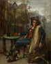 ung italiensk gademusiker - Thomas Couture — visning af kunstværket