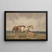Quatre poneys sur une lande galloise - Thomas Creswick — indrammet kunstværk på væggen