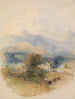 Vue depuis la maison de M. Southey à Keswick - Thomas Creswick — visning af kunstværket