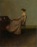 La lettre - Thomas Dewing — visning af kunstværket