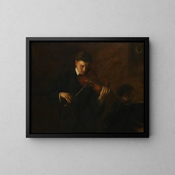 Musikmaleri - Thomas Eakins — indrammet kunstværk på væggen